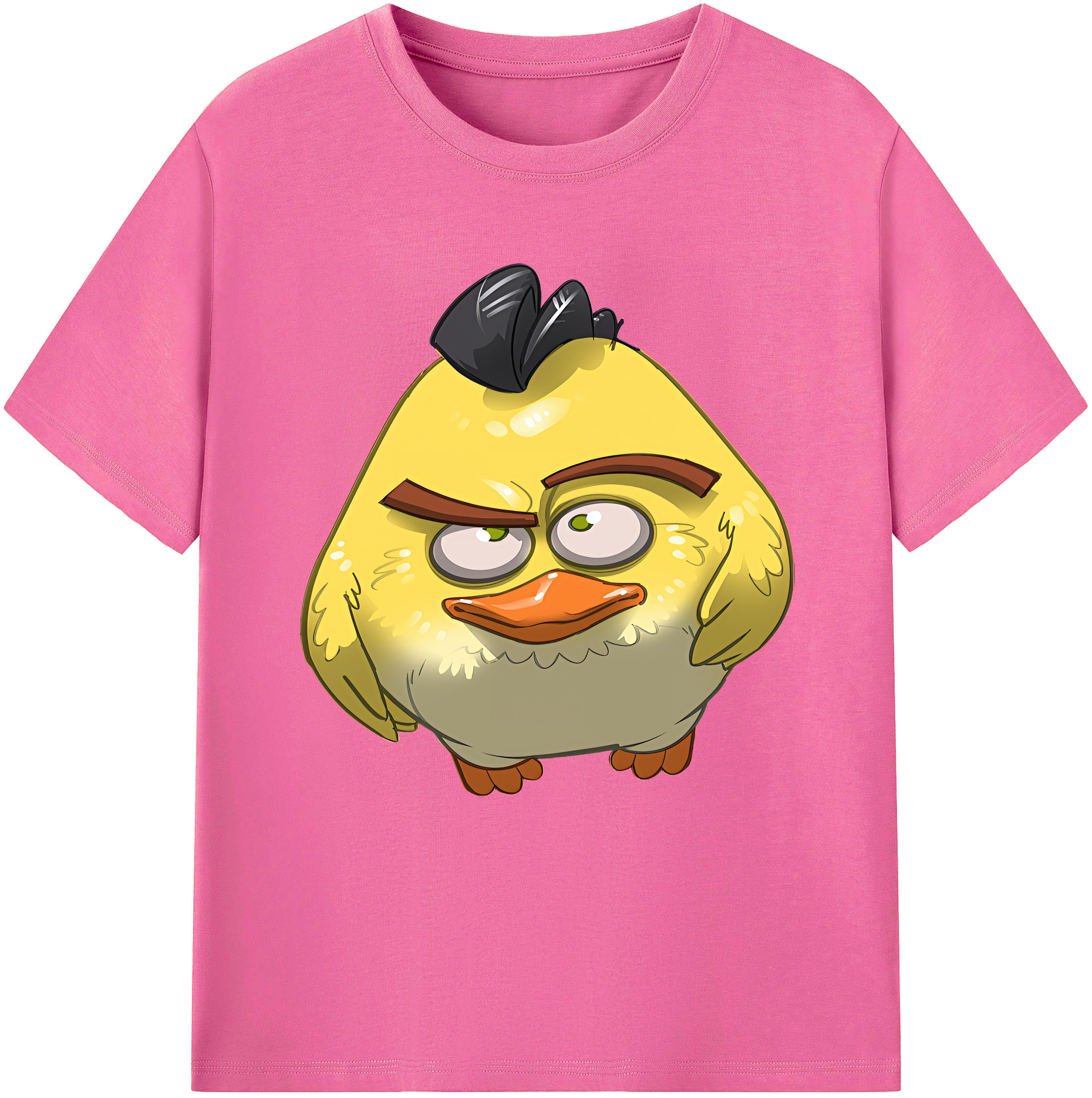 （画像用） Angry Birds アングリーバード レディースカジュアルプリントTシャツ（綿100％）